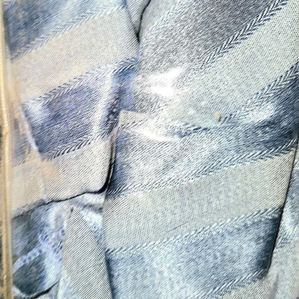 Damask Stripe Blue Sofa Slipcover